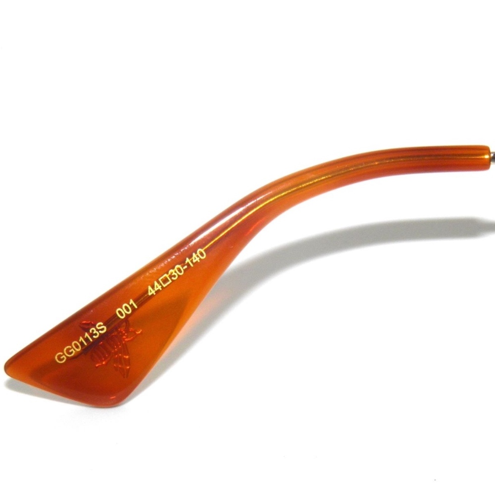 GUCCI GG0113S BLACK-GOLD-GREY 001 SunglaSSeS new! - Picture 5 of 7